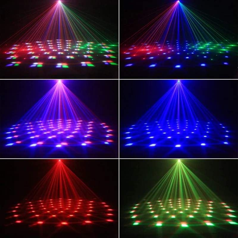 DJ Party Disco Ball Light Double Arm LED 60W Mini Beam Moving Head Light Stage Bar Performance Lamp DMX Remote Control