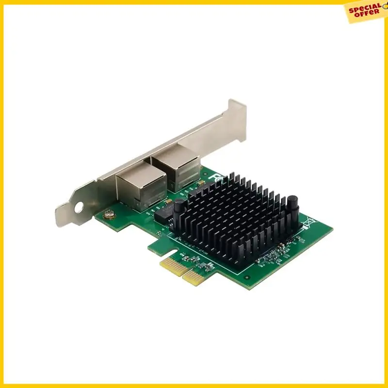 

A25P Dual-Port Gigabit Network Card I225-V Ethernet Controller Network Card Dual-Port 2.5Gbe RJ45 Ports Network Card