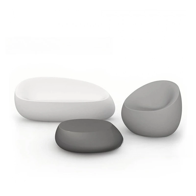 

FRP, cobblestone, backrest, seat, balcony, creative, combination, stool
