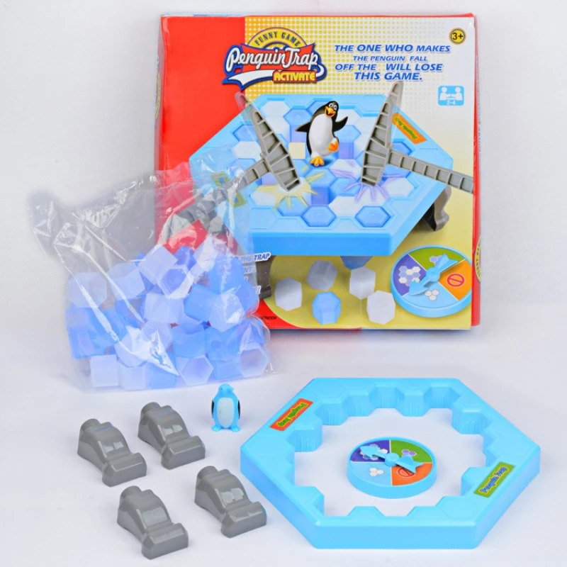 Break The Ice Penguin Rescue Board Game - Parent-Child Interactive Family Toy, Save Mini Penguins Indoor Fun