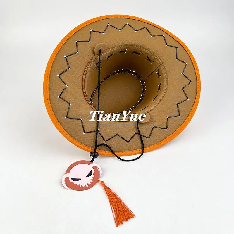 One piece Ace Cowboy Hat Anime Cosplay Accessories Jazz Hat