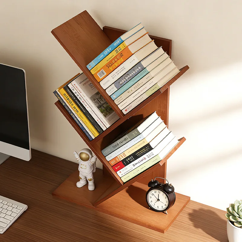 Desktop bookshelf Shelf Home storage rack Bedroom cabinet Student desk shelf Small multi-layer simple