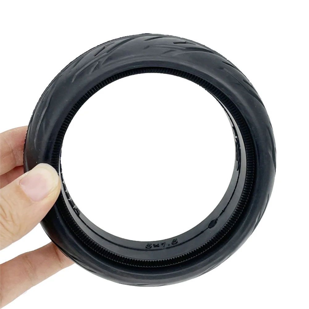 5 inch 5x1.5 solid rear wheel tire replacement compatible with electric scooter models for smooth ride on private property only