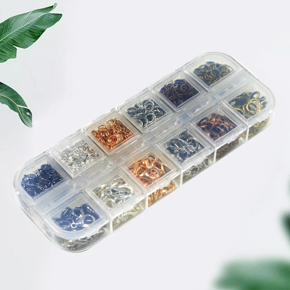 792 قطعة مشبك قفل مخلب مشبك ستة ألوان مجوهرات مطلية موصلات DIY بها بنفسك إصلاح سوار قلادة مشبك قفل