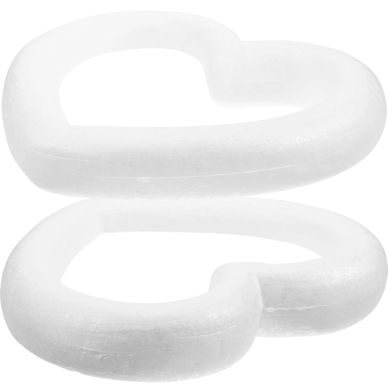 2 قطعة على شكل قلب عيد الميلاد جارلاند الدائري الأبيض DIY بها بنفسك الحرفية ديكور معلق ديكور الحفلات مرحلة ما قبل المدرسة الفصول الدراسية رياض الأطفال