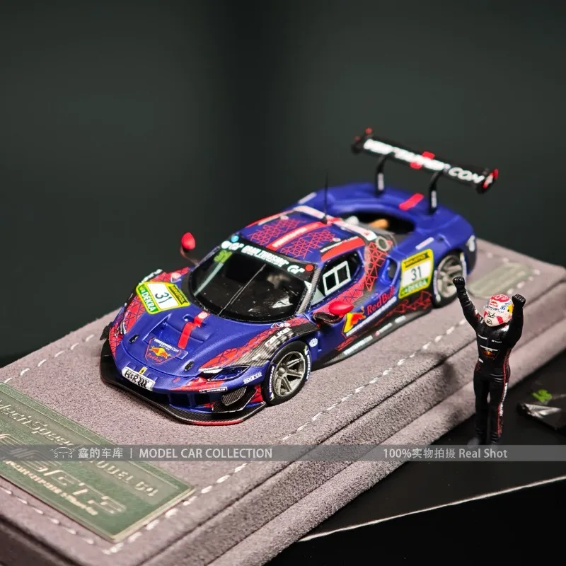 In Stock 1:64 296GT3 31 Edition Limited Resin Car Model Die-Cast Static Car Model Creative Decoration Item Holiday Gift