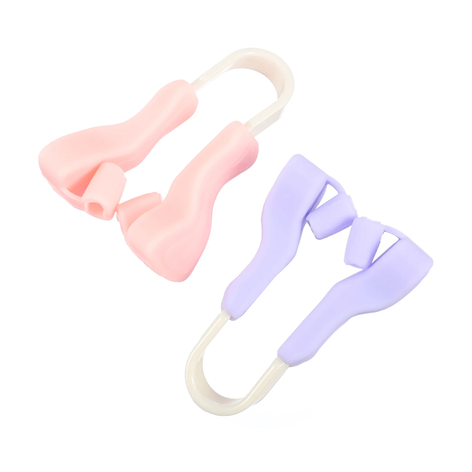 

2pcs Silicone Nose Clip Lifter Shaper Straightener Beauty Device Durable Droopy Nose Corrector Tool Facial Care