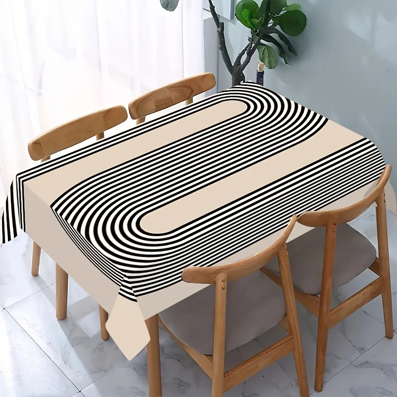 JIT + 1pc polyester tablecloth is suitable for decoration at picnics or festival parties as well as for restaurant decoratio.zyc