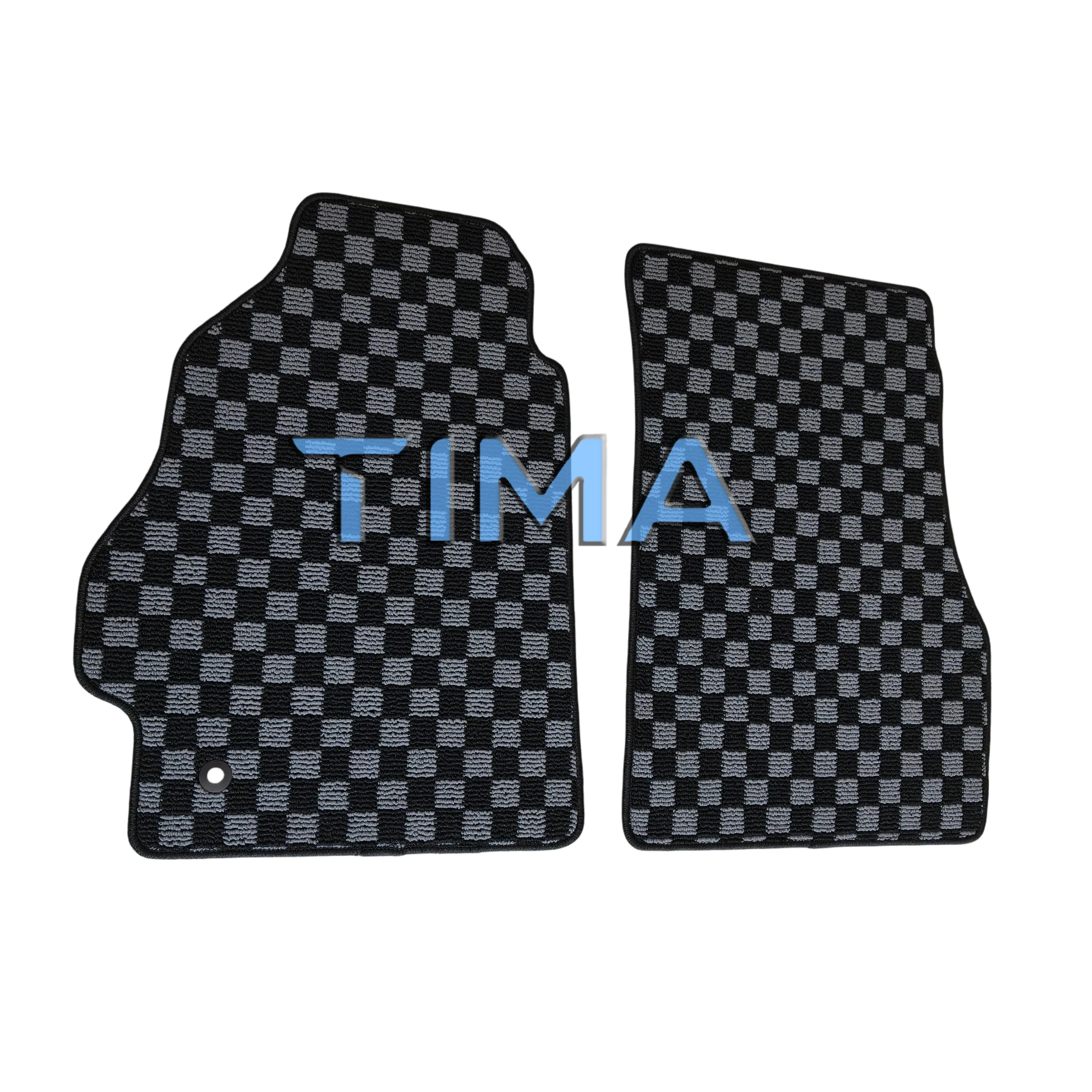 Dustproof and wear-resistant 2PCS Checkered Car Mats Set Car Carpet Sets For Toyota MRS MR2 Spyder SW30 00-06  LHD