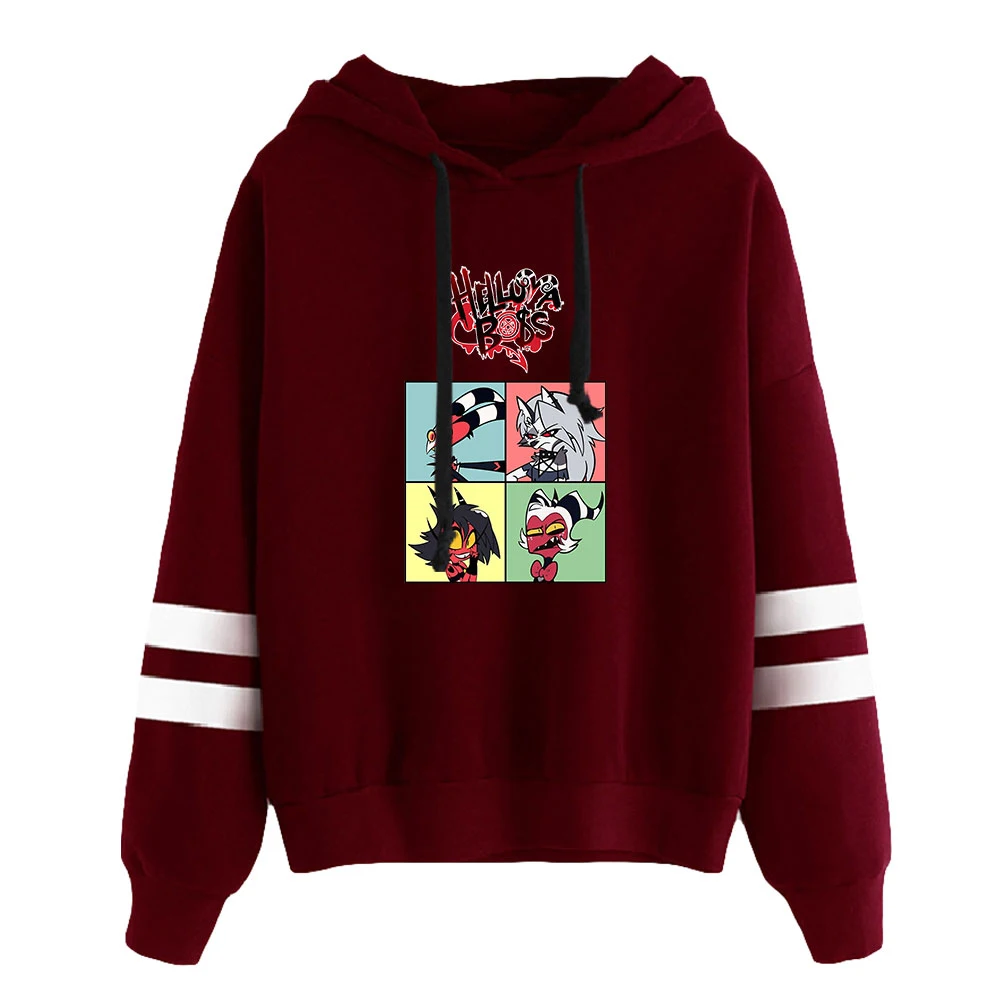 Helluva Boss القطن الجرافيك هوديي الرجال النساء القوطية الاتجاه بلوزة من الصوف الخريف الشتاء موضة البلوفرات Vivziepop الملابس