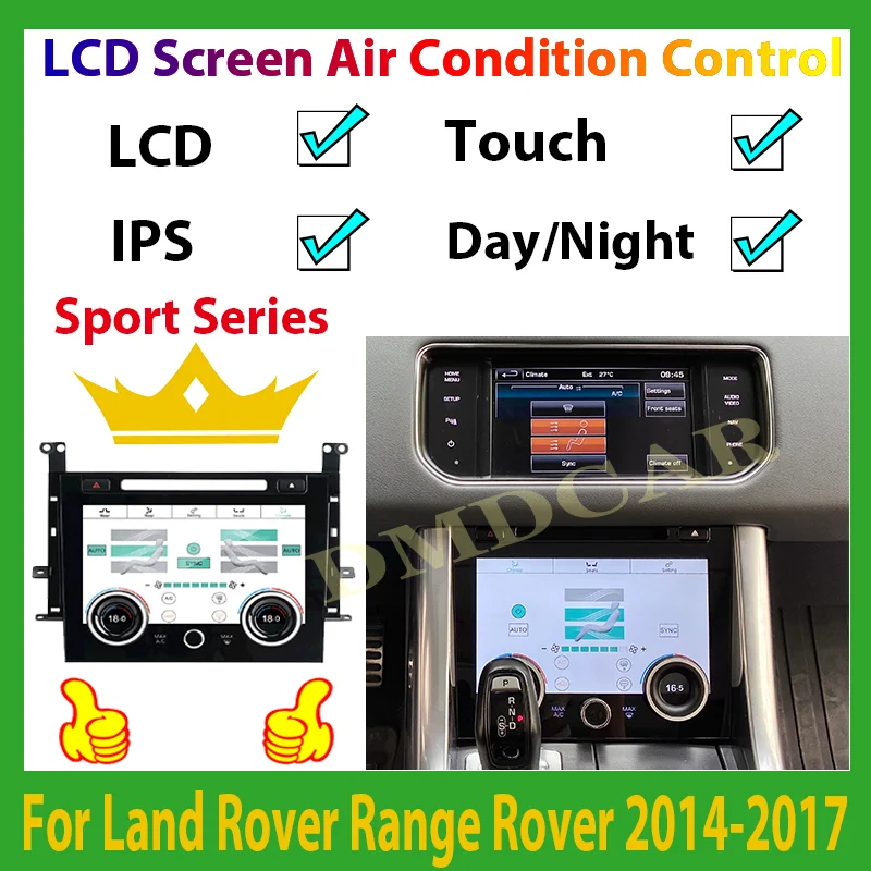 

Car Air Conditioning Board Climate LCD Digital Control Touch Panel HD Display For Land Rover Range Rover Sport L494 2014-2017