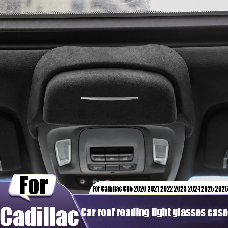 Car roof reading light glasses case car interior modified decorative parts For Cadillac CT5 2020 2021 2022 2023 2024 2025 2026