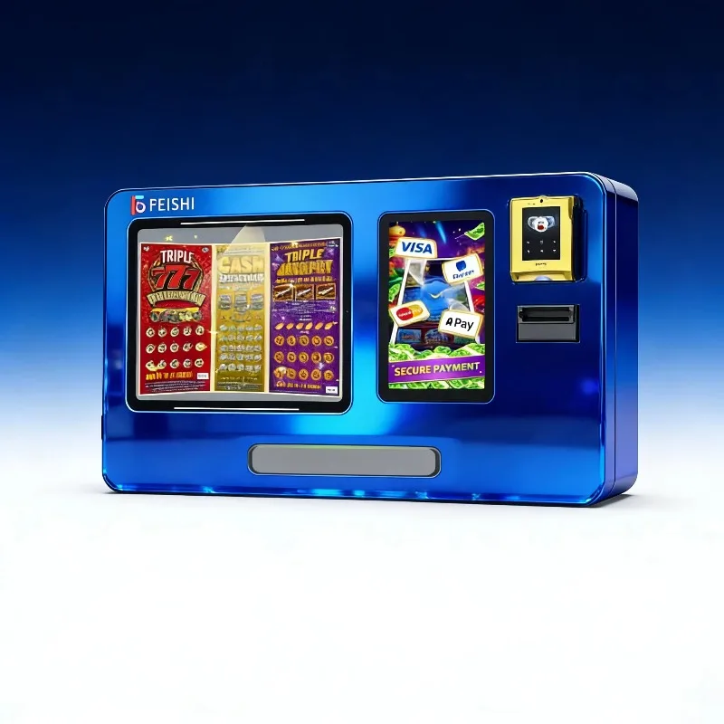 

Custom Lottery Vending Machine 10.1-inch Touch Screen Wall-mounted 4 Lottery Types, Popular in USA and UK for Commercial Centers