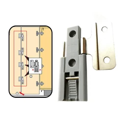 4PCS Cupboard  Folding  Door Wardrobe Built-in Hinge Accordion Folding Wardrobe Door  Wardrobe Systems Tracked Plastic Hinge