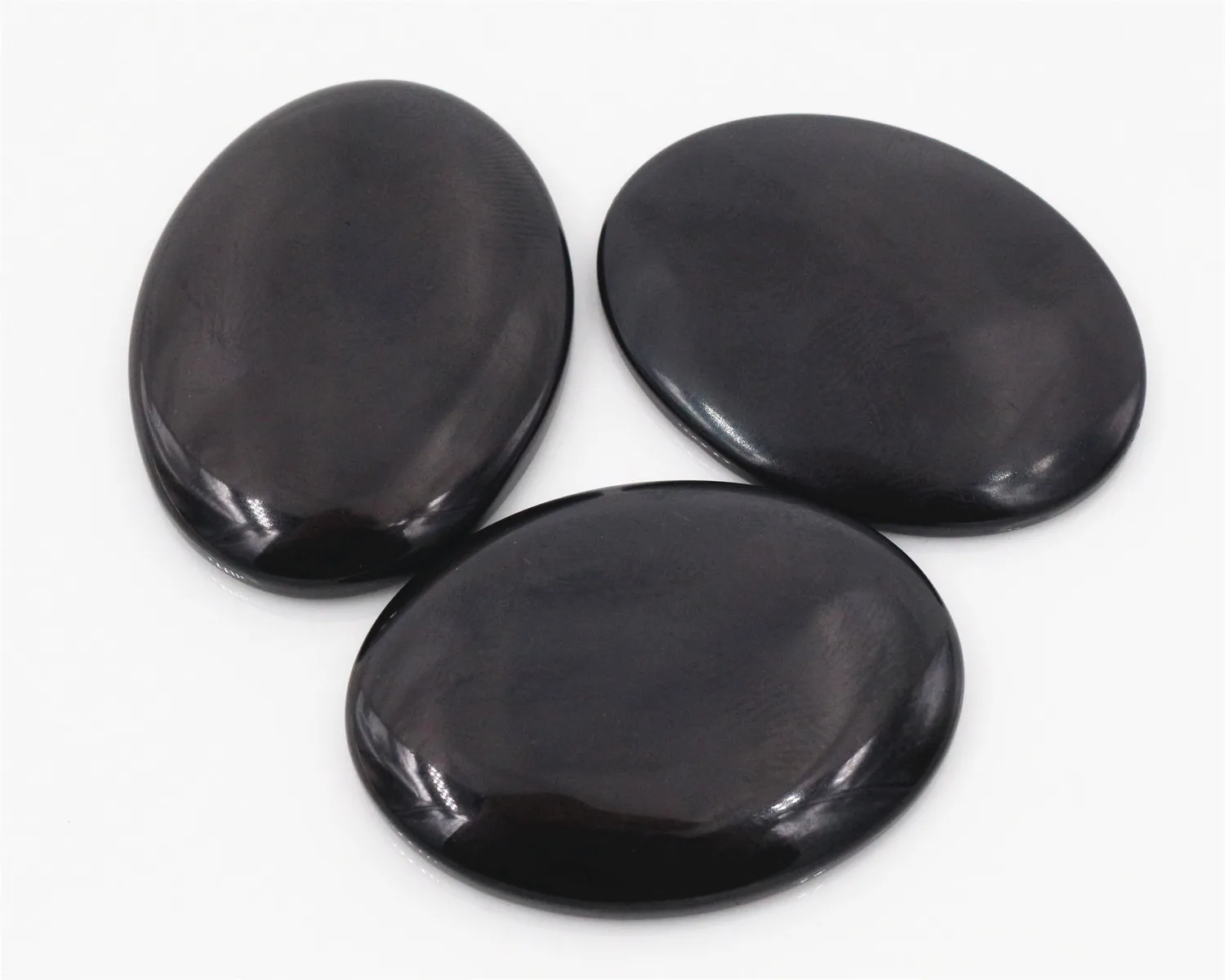 New Fashion 5pcs 30x40mm Black Color Flat Back Resin Cabochons Cameo G7-14