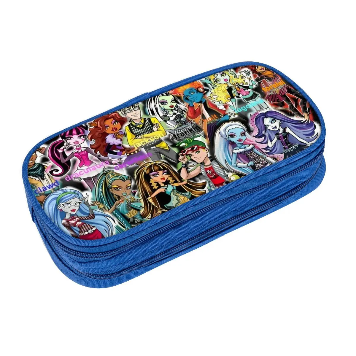 Monster High Character Feder mäppchen zurück zur Schule Feder mäppchen Doppels chicht Bleistift beutel mit großer Kapazität Schreibwaren Veranstalter