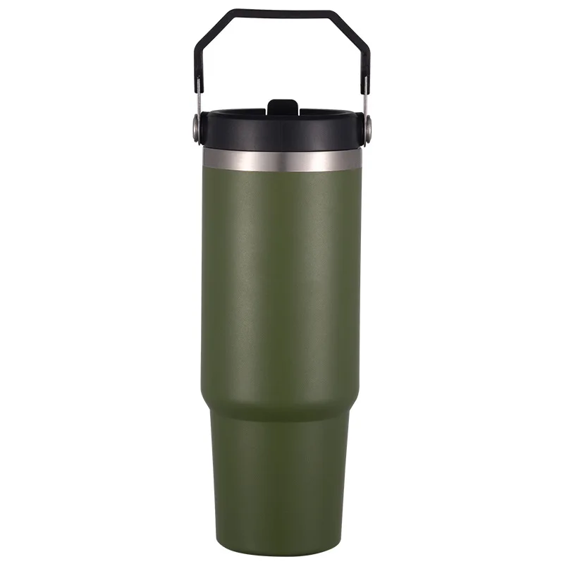 

2024 All Size 14oz 30oz 40oz Tumbler with Handle Stainless Steel Thermos Iced Travel Mug