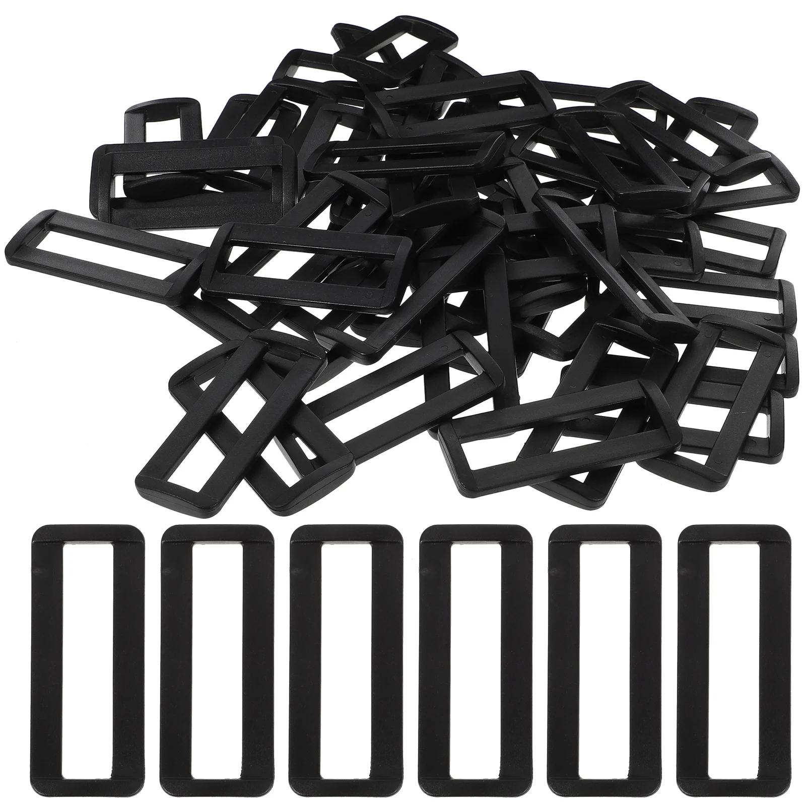 

100pcs Rectangle Buckle For Diy Bag Accessories Webbing Belts Buckles Repairing Purse Handicraft Tools Webbing Strap Buckles