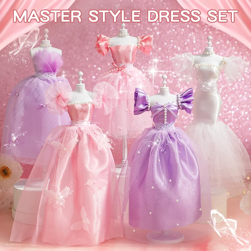 ชุดงานฝีมือออกแบบแฟชั่น DIY สำหรับเด็กผู้หญิง - บรรจุกล่องของขวัญขนาดใหญ่ เหมาะสำหรับเป็นของขวัญวันเกิดและของเล่นเด็ก