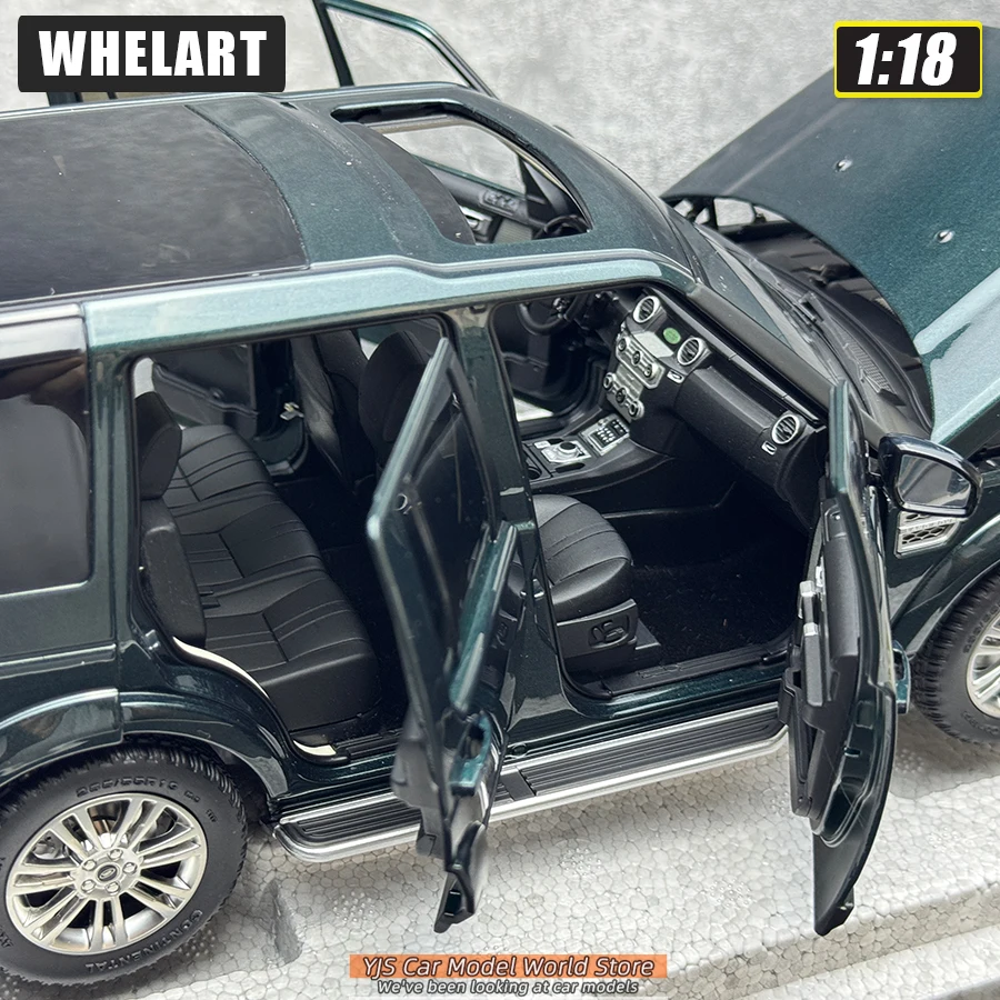WHELART 1/18 2014 Land Rover Discovery 4 Diecast Model Black Green