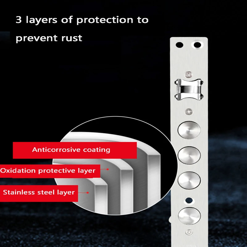 Fingerprint Lock Body Stainless Steel Material Anti-theft Mortise Intelligent Fingerprint Lock Series Smart Lock Mortise