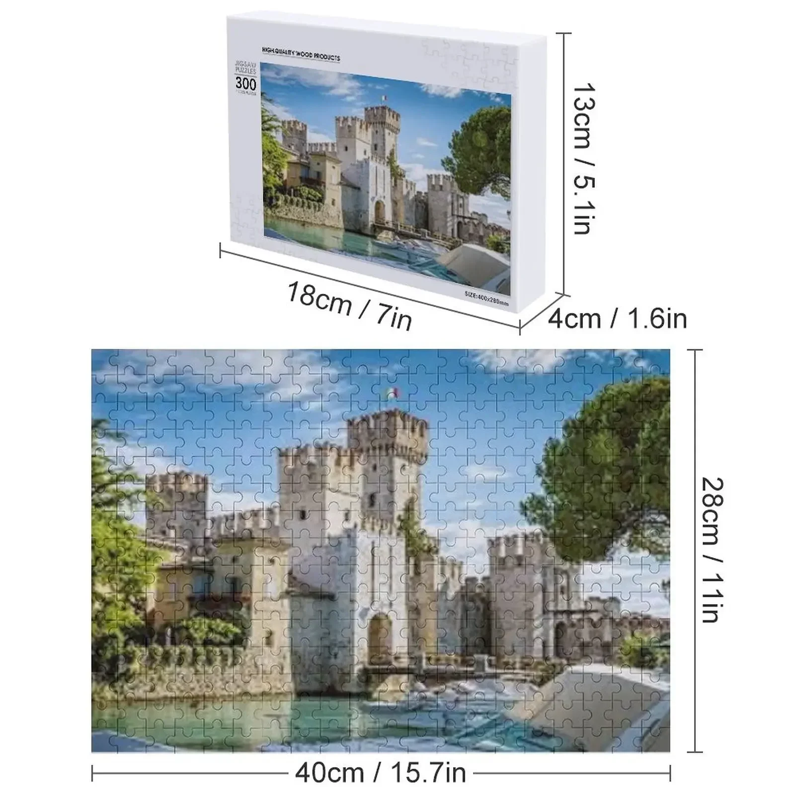 Château irlandais imprimé sur cadeaux, puzzles, vêtements, accessoires, décoration d'intérieur pour les fans du château. Puzzle avec photo