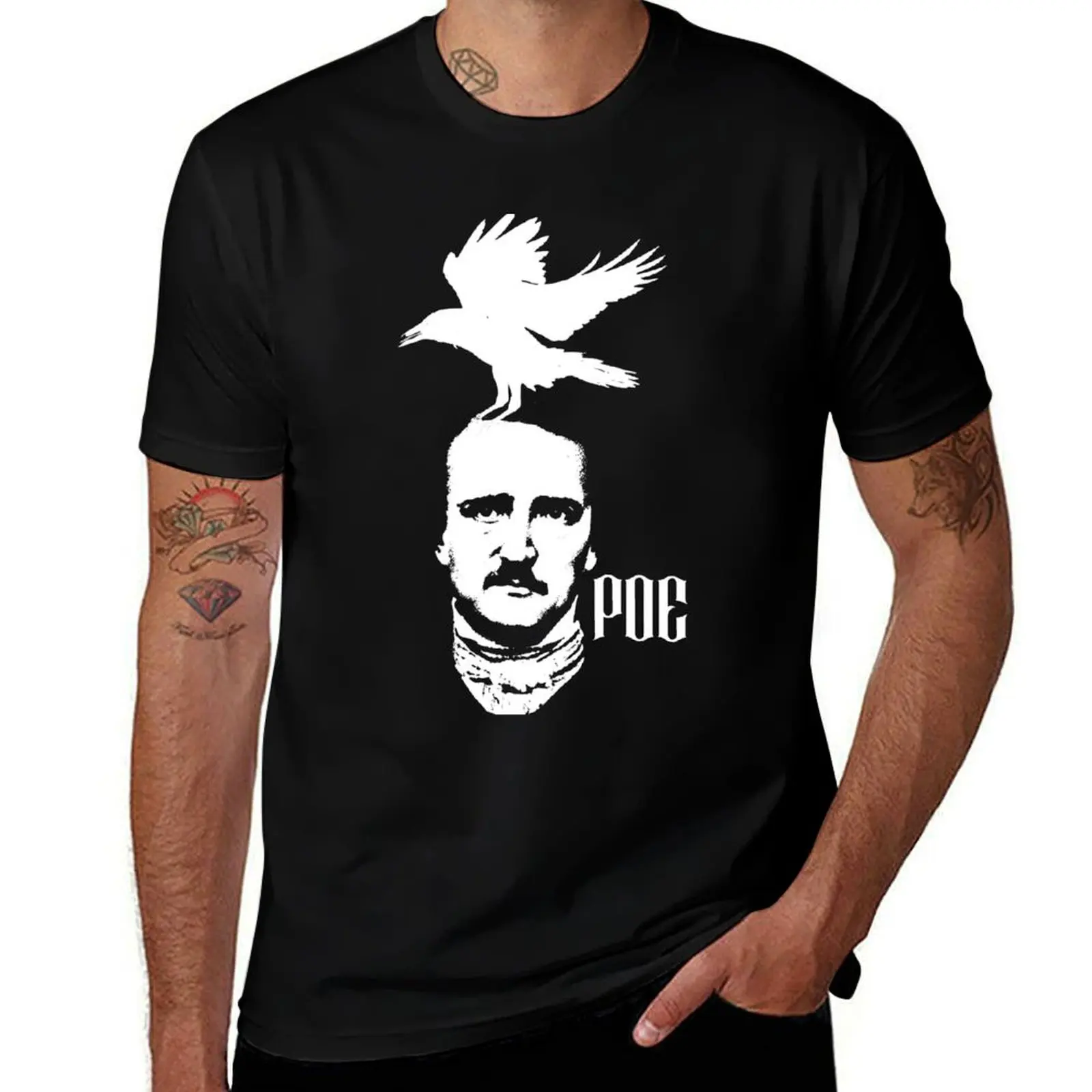 

man man t EDGAR shirt graphic Shirt ALAN Horror Gothic - POE shirts t T-Shirt man t graphic T-Shirt shirt plain