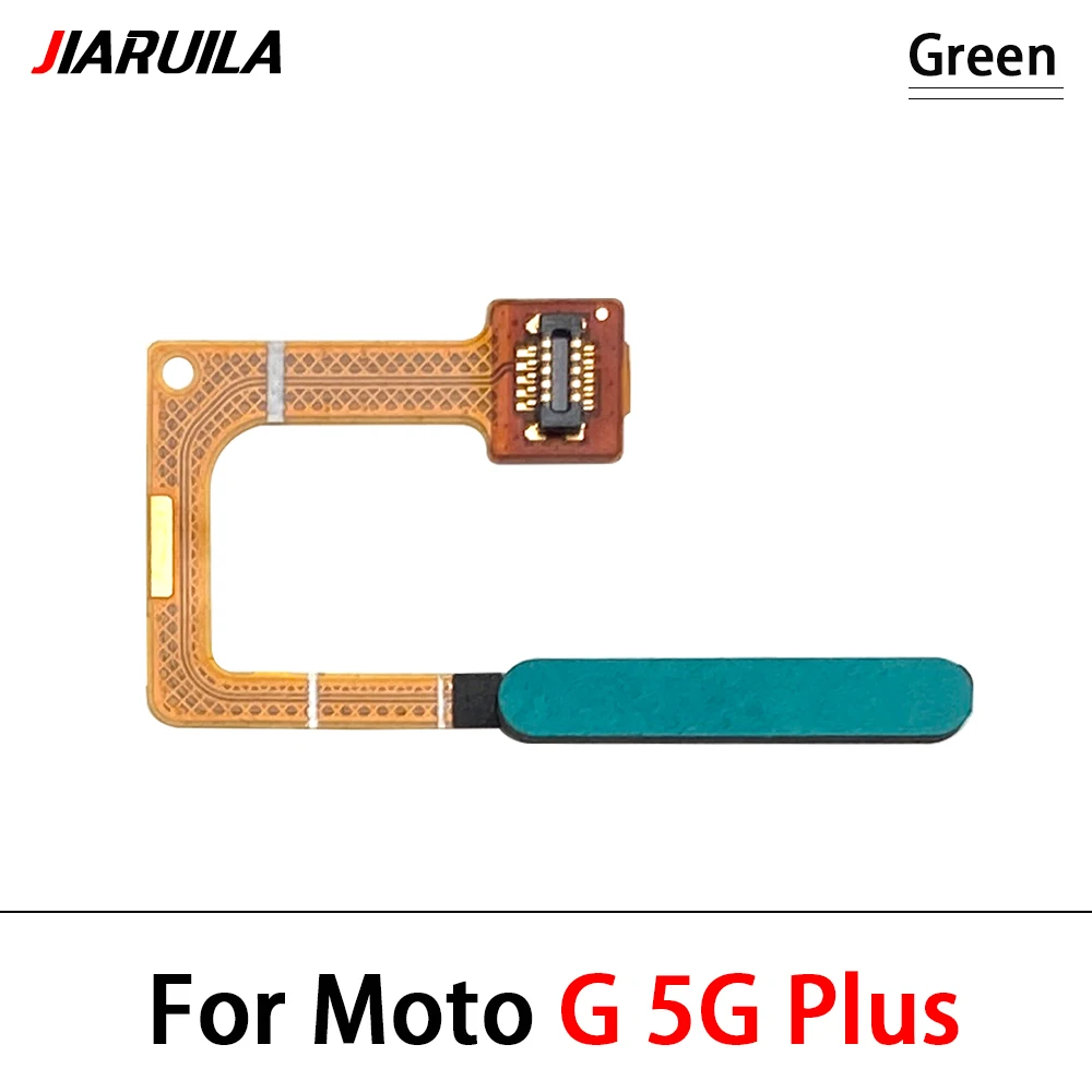 Sensor de impressão digital para moto g 5g plus/g power, botão home, menu de retorno, cabo flexível, 2021