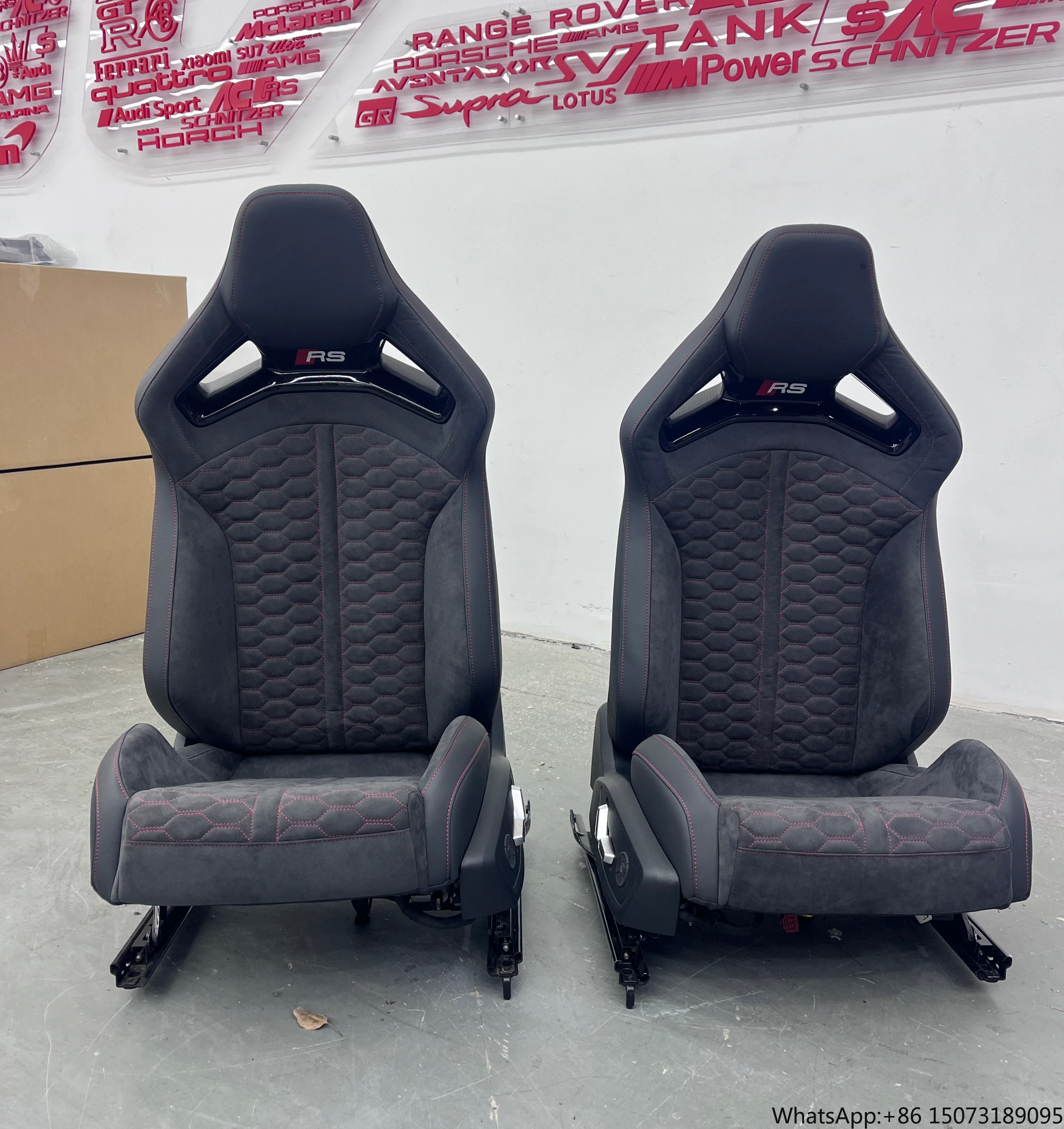 For  B10 Full Bucket Seat RS Carbon Fiber Complete Seat for A4 A5 A6 A7 S4 S5 RS4 RS5 Upgrade