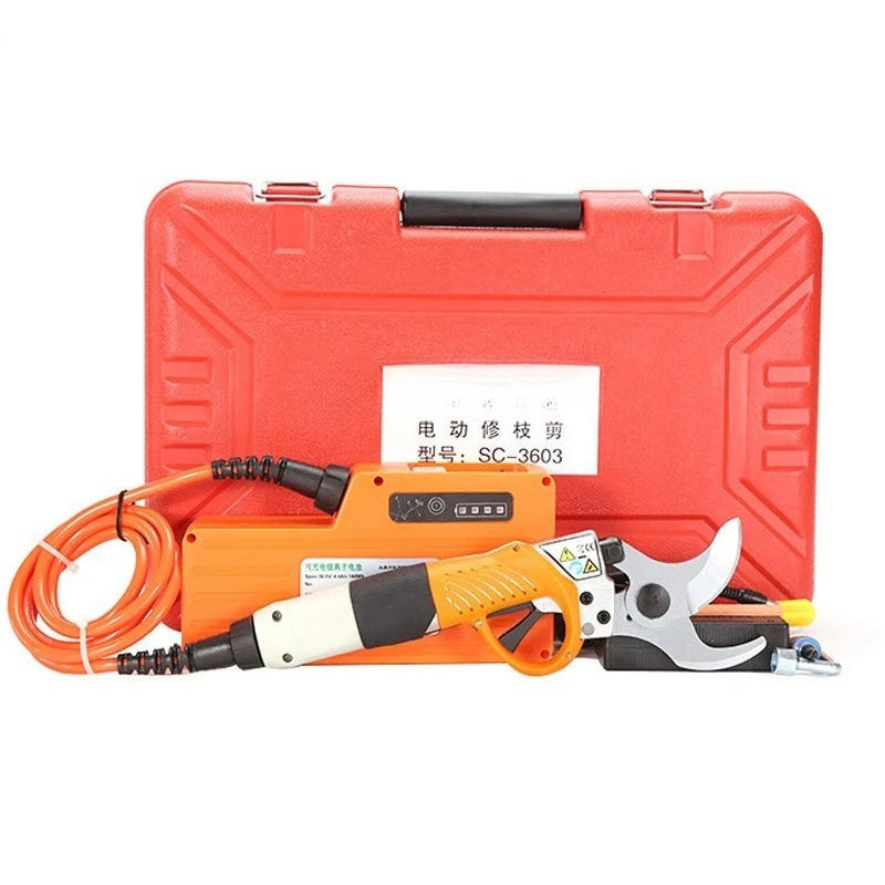 Lithium battery pruning shears 4.5cm rechargeable electric scissors, handheld gardening shears