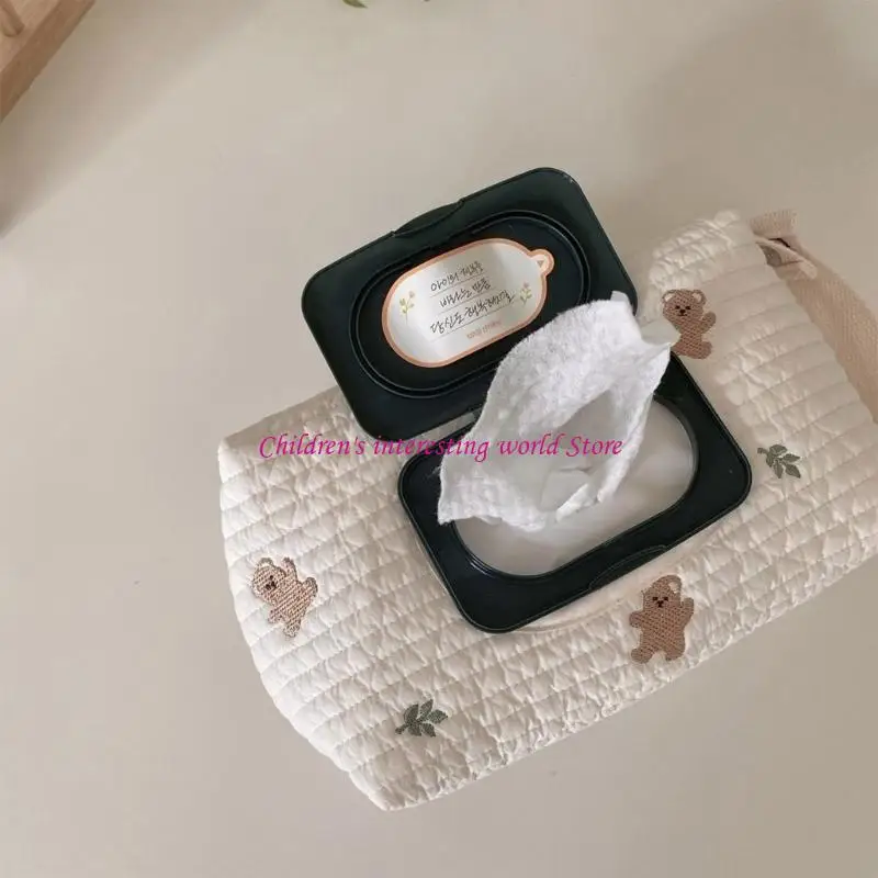 

Baby Strollers Tissue Box Cartoon Paper Storage Bag Case Top Container 425F