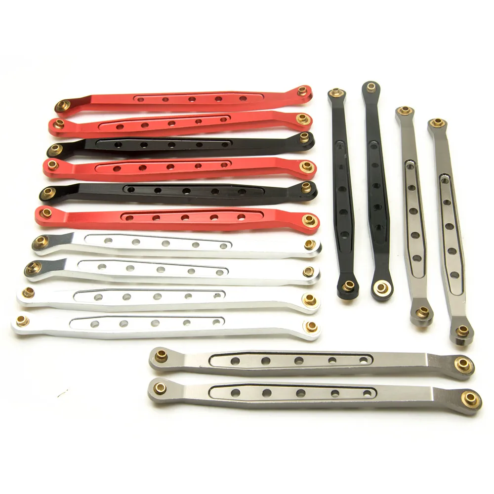 YEAHRUN-Juego de varillaje de suspensión de brazo de enlace superior e inferior de aleación de aluminio para coche trepador de control remoto Axial Wraith 1/10, piezas de mejora 90018