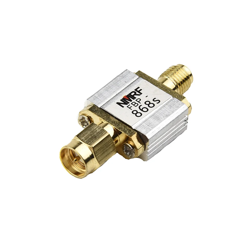 868MHz 4MHz Bandwidth SAW Band Pass Filter SMA-M SMA-F For LoRa LoRaWAN Helium 866~870MHz Filtering Band Pass Filter Out-of-band