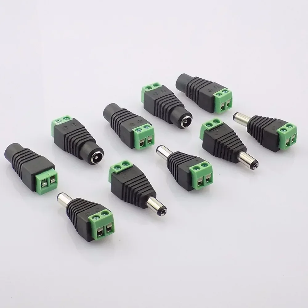 ANPWOO-conector Coaxial Cat5 a Bnc DC, adaptador de enchufe macho y hembra, Av, BNC, UTP, para cámara CCTV, vídeo, Balun