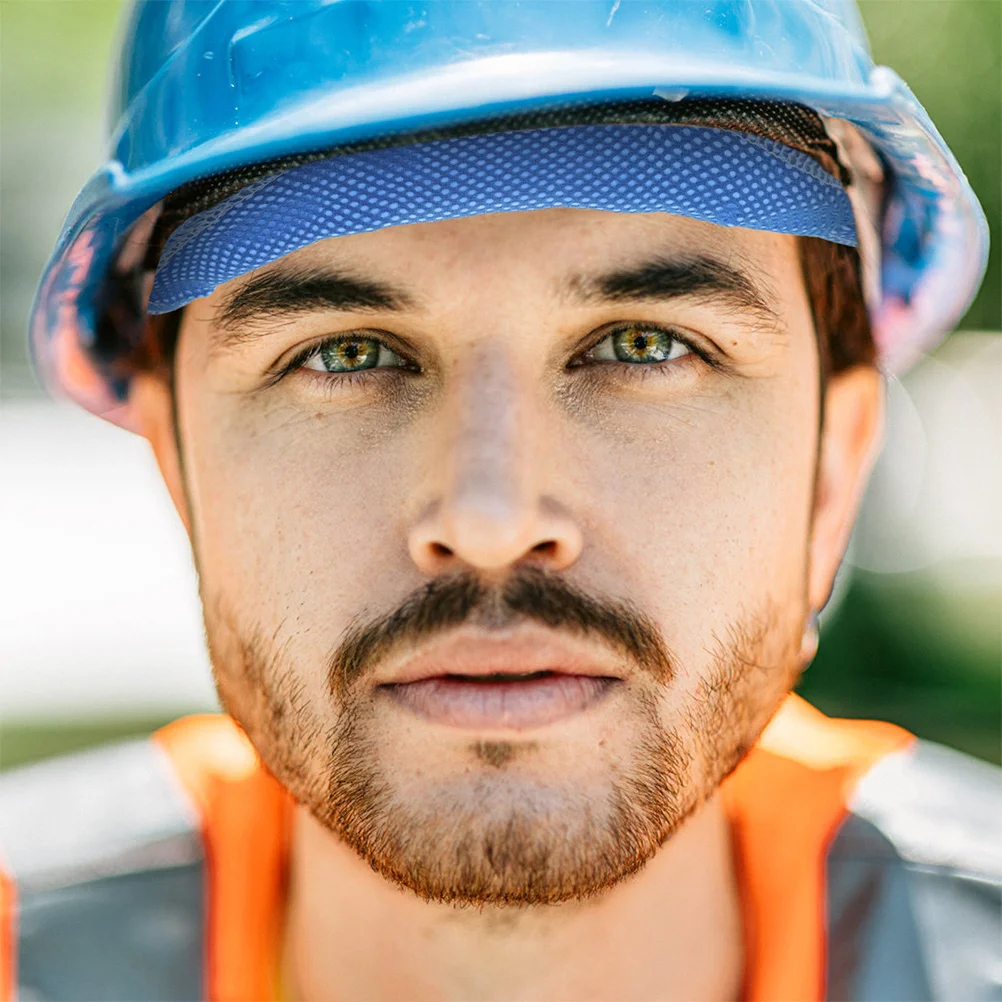 

3pcs Absorbent Hard Hat Sweat Pads Reusable Washable Sweatbands For Safety Hats Moisture-Wicking Liners Construction Mining