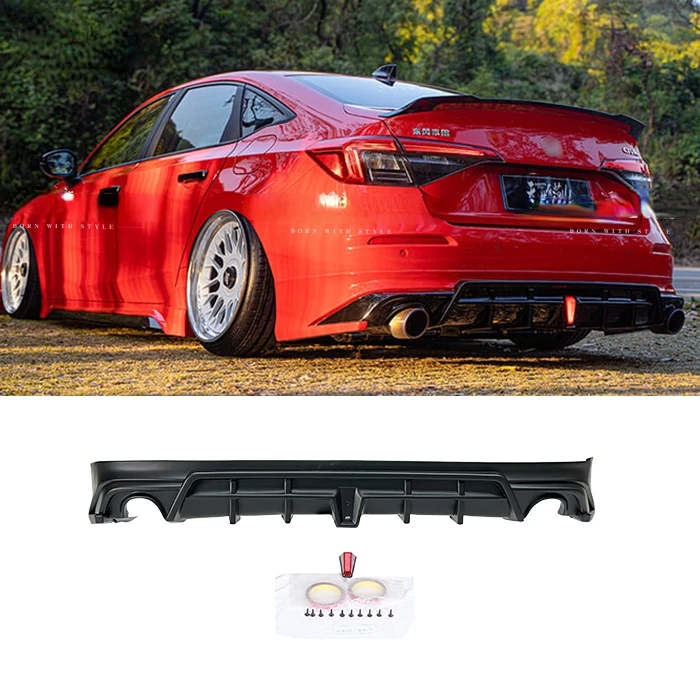 modified upgraded rear diffuser auto parts accessories rear diffuser21 22