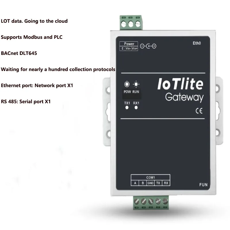 

101, шлюз IoTlite IoT, шлюз MQTT, шлюз IoT, поддержка Modbus, BACnet, PLC и других протоколов коллекционирования