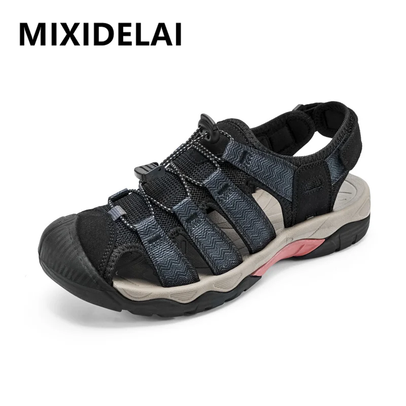 

Men Sandals Breathable Comfortable Non-Slip Men's Shoes Outdoor Casual Beach Sandals Mens Soft Flats Sandal Summer Shoes for Men