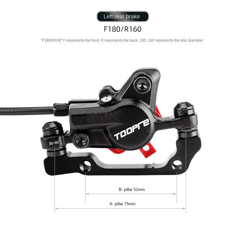 Eslnf mt200 mt201 m315 mtb Mountainbike hydraulischer Scheiben brems satz enthält mt200 bremshebel rotor rt56 rt54 rt26 rt30 hs1 g3 – Detail 5