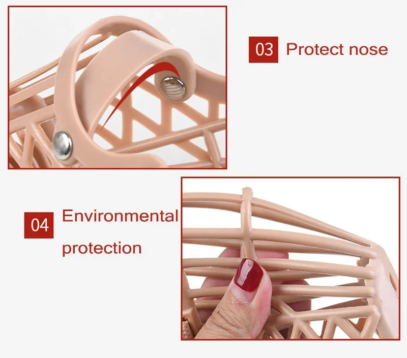 Outdoor Anti-eating Dog Muzzle for Medium Large Dogs Adjustable Pet Mask Golden Resistant Labrador Accessories Mascotas Supplies