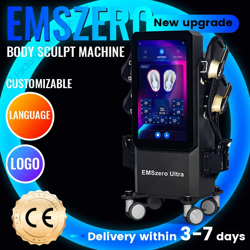 

EMSZERO PRO Ultra Therapy 15 Tesla 6500 Вт Hi-emt для похудения EM Body Slim Стимуляция мышц Профессиональная машина EMSzero NEO