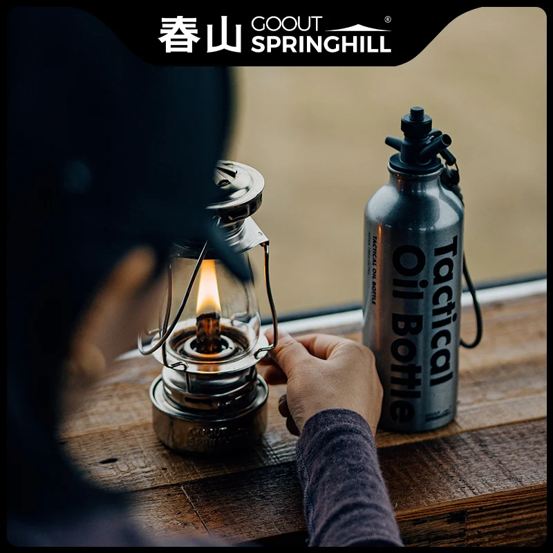 

Тактическая портативная емкость для топлива Gooutspringhill, бутылка для кемпинговой спиртовой горелки, баллон для хранения топлива под давлением