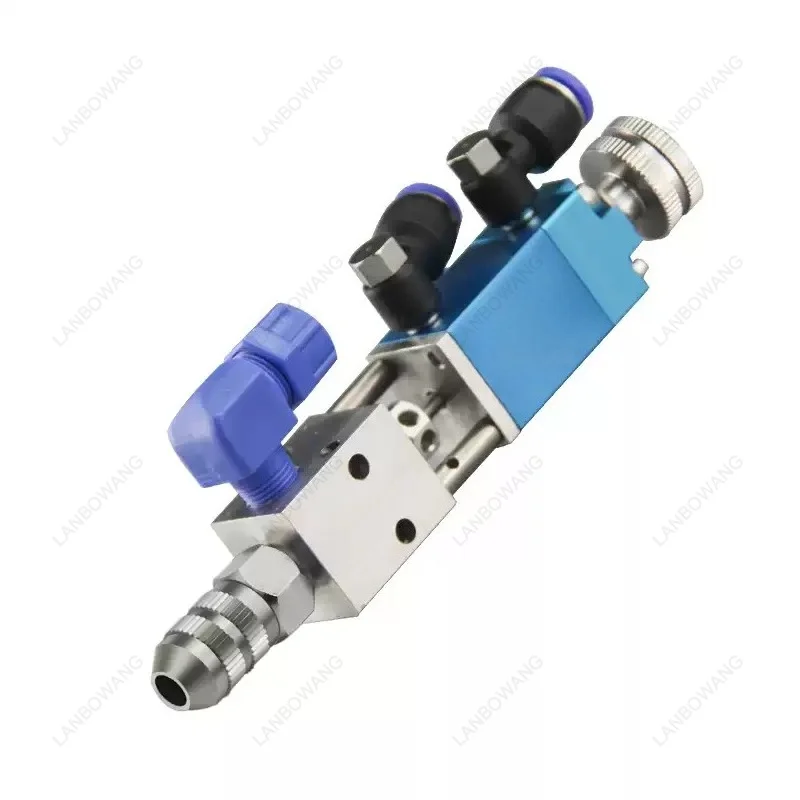 For QLH-21B Pneumatic Precision Dispensing Valve, 0.001ml Micro Shot UV Glue Applicator for Industrial Adhesive