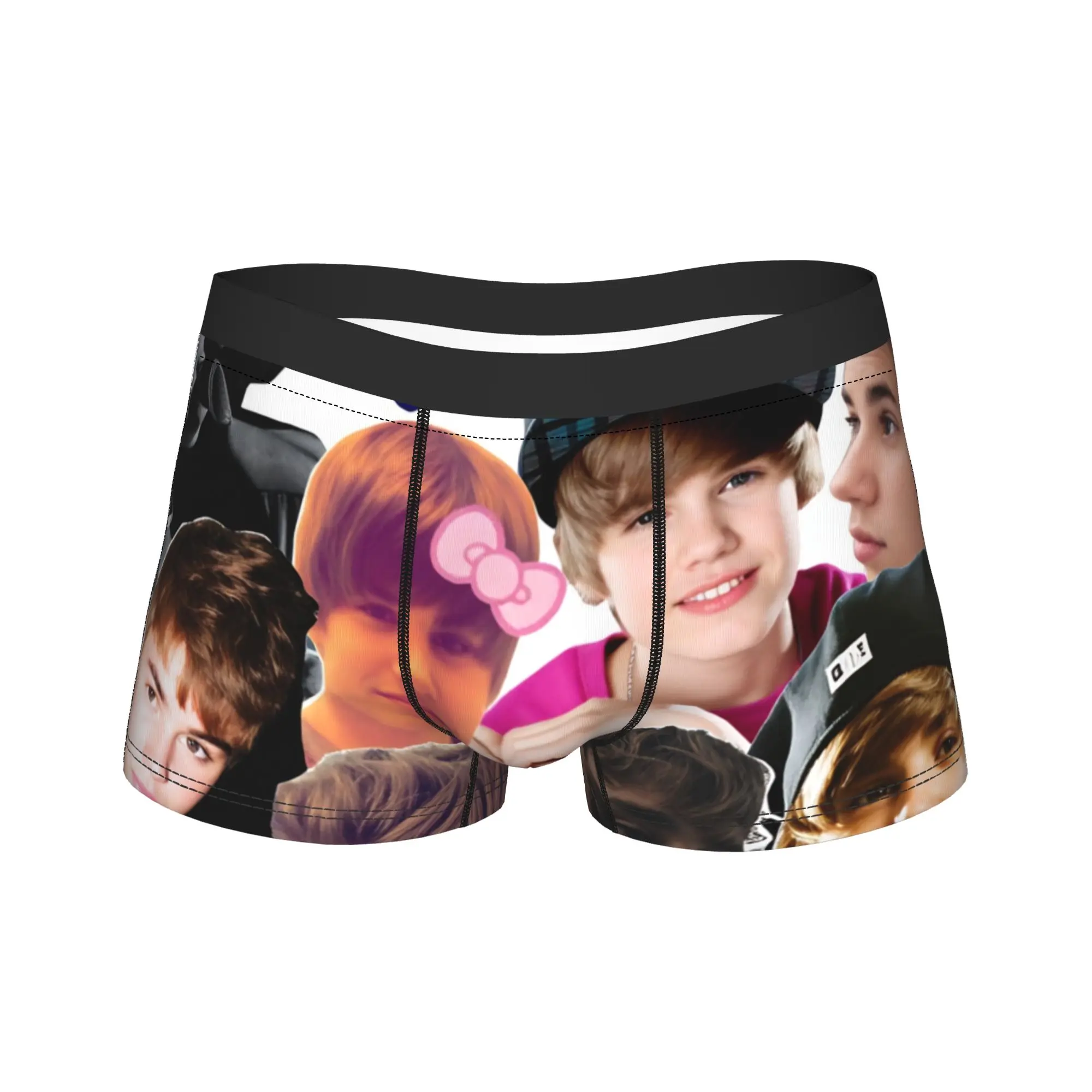 

Justins Biebers Boxer Brief Underwear High Quality Men's Breathable Boxershorts Customs Oversize Panties