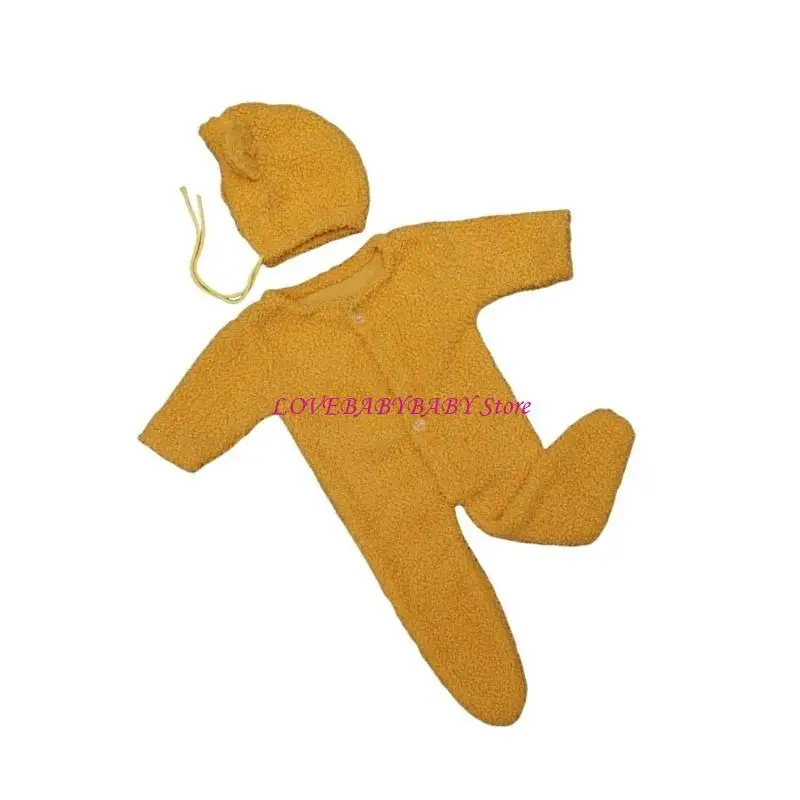 

Furry Plush Bear Theme Steept Baby Photoshooting костюм для новорожденных фото костюм 4xbc