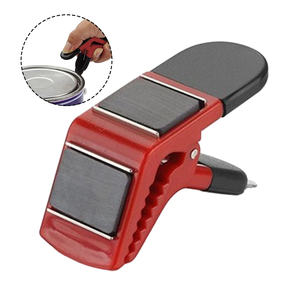Clips de soporte para pinceles de pintura magnéticos, abridor de estaño, carpintero, pintor, construcción, herramienta de bricolaje, accesorios, 1 Uds.