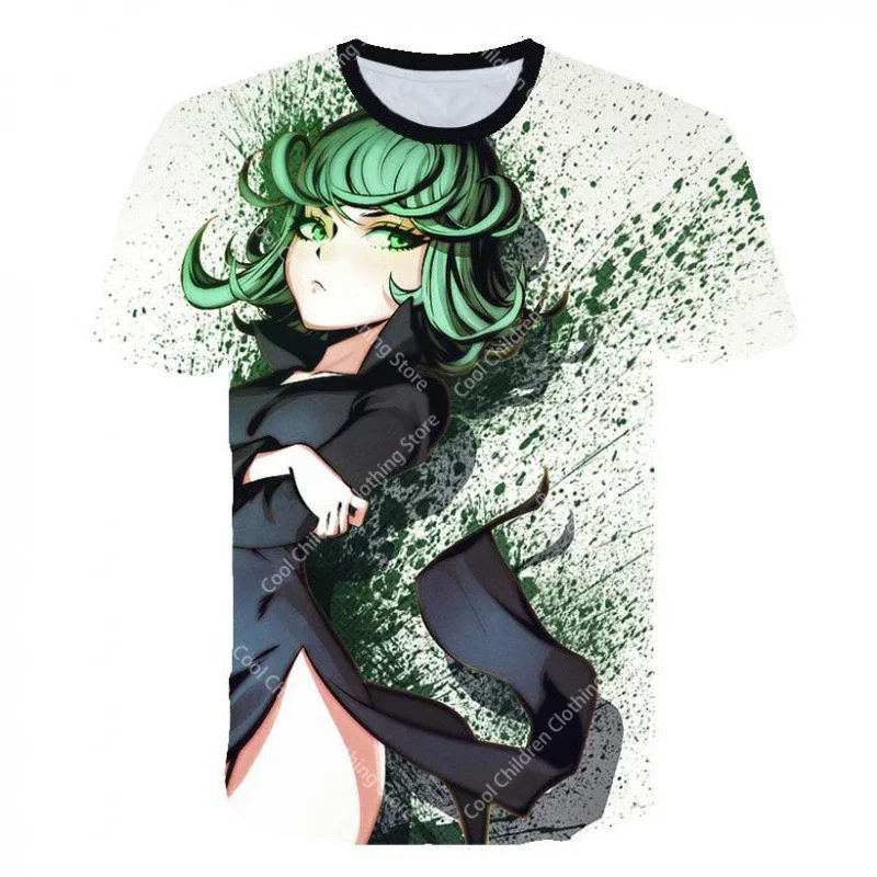 

One Punch Man New 3D Print Trendy T Shirts Boys Girls Short Sleeves T-shirt Parent child clothing Summer Fashion Leisure Top