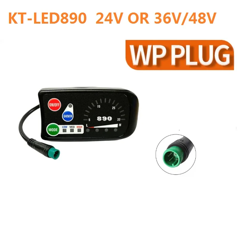 24V or 36V or 48V Electric Bicycle KT LED 890 Control Panel Display Electric Bike Parts