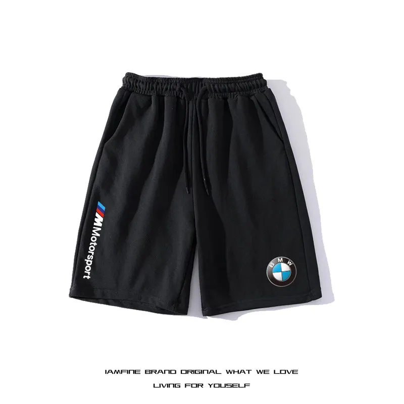 

BMW Y2k Shorts Men 2026 Summer Casual Streetwear Gym Sports Five-point Pants Elastic Waist Loose Fit Comfort Daily Wear Bottoms