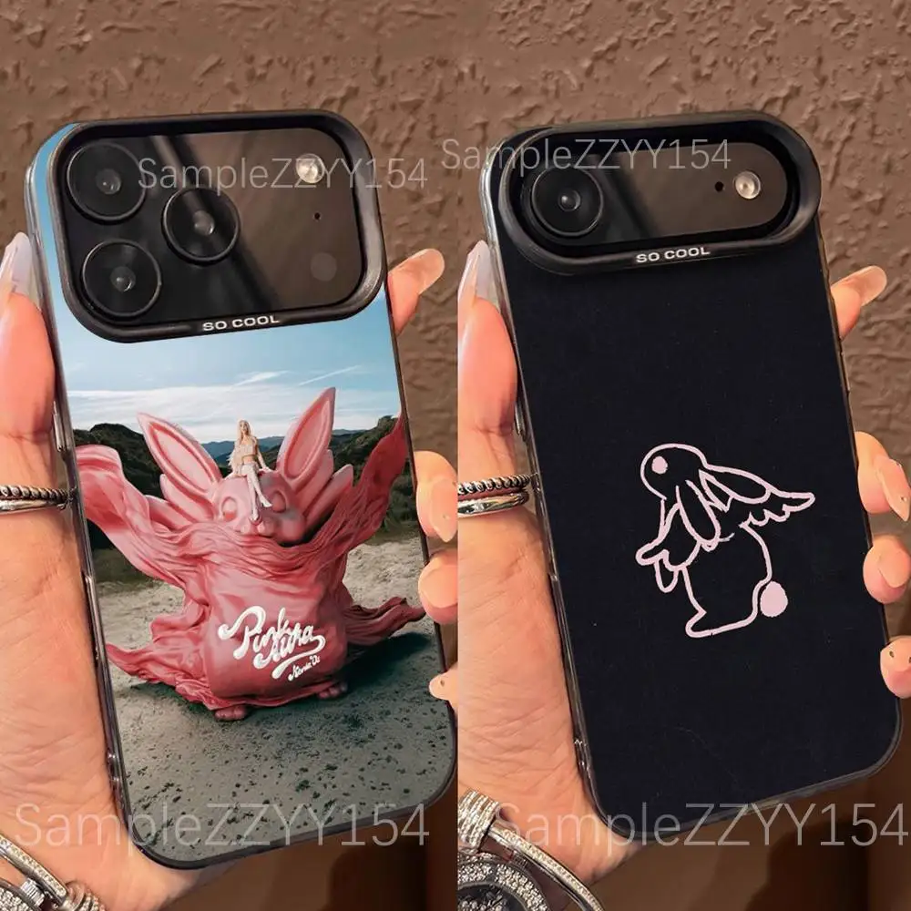 가수 K-Kenia Os 핑크 오라 폰 케이스 아이폰 17,16,15,14,13,12,X,8,Pro,Max,Plus,E,SE4,Air,Mini 블랙 IMD 매트